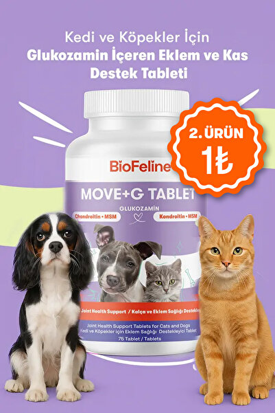 BioFeline Eklem Sertliği ve Kas Desteği Sağlayıcı Kedi ve Köpekler İçin Gluko...