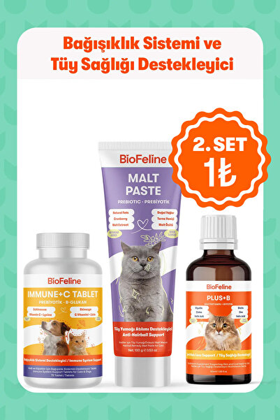BioFeline Tüy Dökülmesi ve Bağışıklık Zayıflığı Azaltıcı Kediler İçin Destek ...