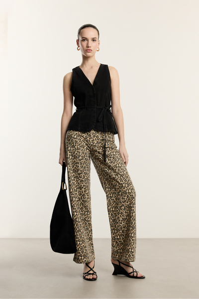 LEFTIES Blugi cu animal print pentru femei