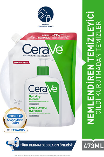 CeraVe Hydrating Cleanser Normal ve Kuru Ciltlere Özel Yüz ve Vücut Nemlendir...