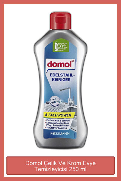 DOMOL Çelik Ve Krom Evye Temizleyicisi