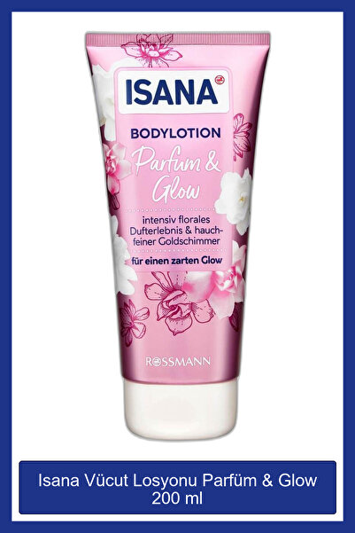 ISANA Vücut Losyonu Parfum & Glow, 200 ml