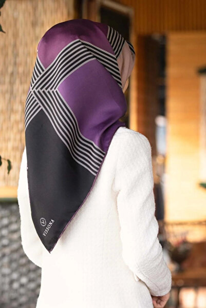 Vissona Eșarfă De Mătase Damă Prune