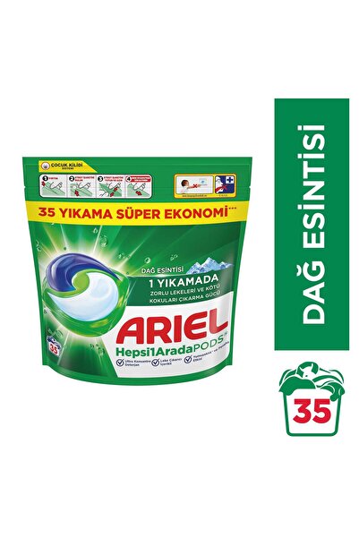 Ariel Hepsi1Arada PODS® Kapsül Çamaşır Deterjanı Beyazlar ve Renkliler 35 Yıkama