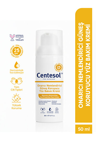 CENTESOL Repairing Moisturizer Sun Protection Spf 25 Face Care Cream Skin Ton...