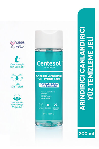 Yüz Temizleme Jeli Arındırıcı Canlandırıcı Cilt Tonu Eşitleyici Aydınlatıcı Tüm Cilt Tipleri 200 ML