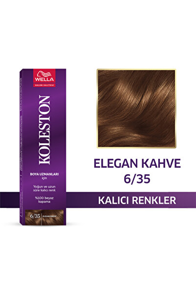 Wella Koleston Single Tüp Saç Boyası 6/35 Elegan Kahve