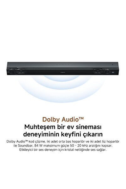 Xiaomi Soundbar Pro 2.0 Siyah 84W Bluetooth Soundbar (Xiaomi Türkiye Garantili)