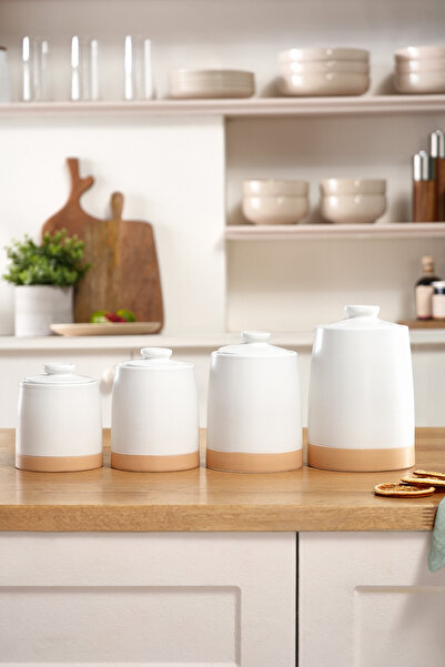 Karaca White Stone Vakumlu Kapaklı 4'lü Baharat Takımı