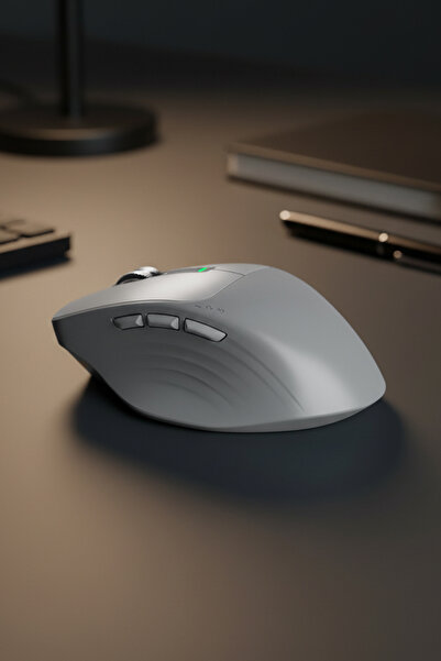 Everest SM-BT24 Usb Metalik Beyaz 2in1 Bluetooth ve 2.4GHz Kablosuz Mouse