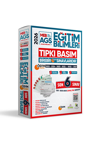 İnformal Yayınları 2026 Kpss Eğitim Bilimleri Ösym Tıpkı Basım Çıkmış Soru 6l...