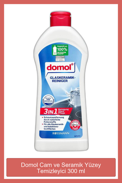 DOMOL Cam ve Seramik Yüzey Temizleyici, 300 ml