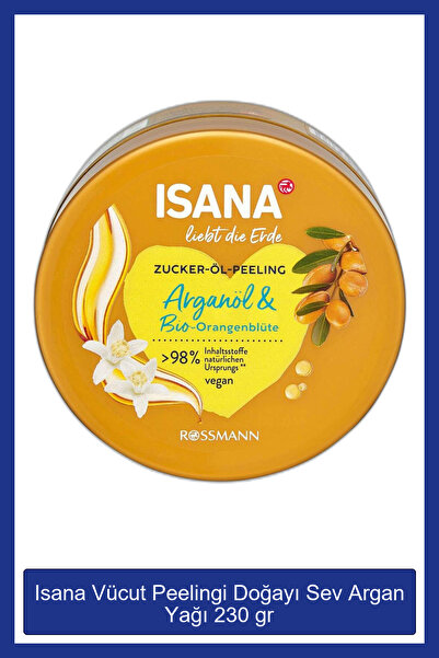 ISANA Vücut Peelingi - Doğayı Sev Argan Yağ - 230 gr