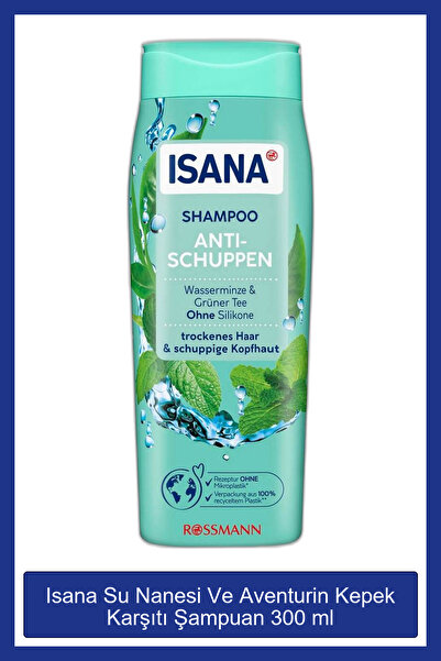 ISANA Su Nanesi Ve Aventurin Kepek Karşıtı Şampuan 300 ml