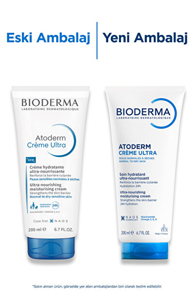 Bioderma Atoderm Cream Ultra Kuru Ciltler Bebek, Çocuk & Yetişkin Nemlendirici Yüz, Vücut Bakım Kremi 200 ml