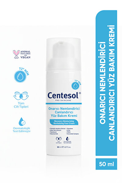 CENTESOL Onarıcı 72 Saat Nemlendirici Canlandırıcı Aydınlatıcı Günlük Yüz Bak...