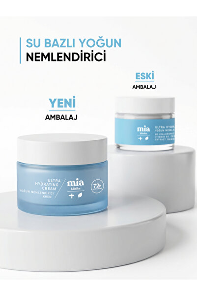 mia klinika 72 Saat Etkili Su Bazlı Yoğun Nemlendirici Yüz Kremi