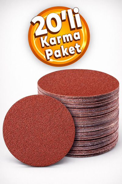 Badem10 20 Adet Cırt Zımpara Kağıdı El Zımparaları Seti 115 Mm Avuç Içi Spira...