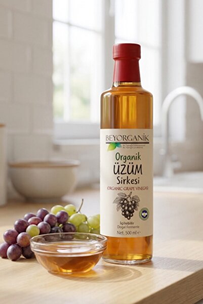 BEYORGANİK Organik Üzüm Sirkesi 500ml (PESTİSİT ANALİZLİ)