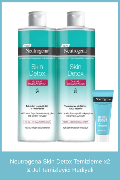 Neutrogena Skin Detox Temizleme x2 & Jel Temizleyici Hediyeli
