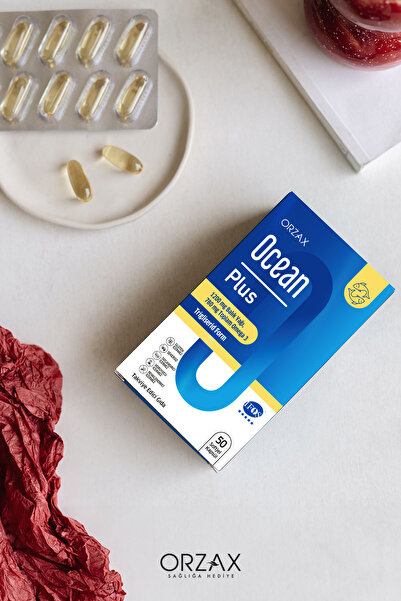 Ocean Plus Omega 3 Balık Yağı - EPA, DHA, OMEGA 3 - 1200 Mg - 50 Kapsül (Emilimi Yüksek Trigliserit Form)