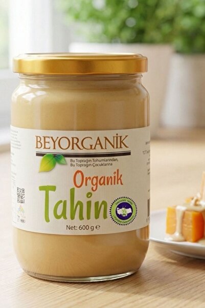 BEYORGANİK ORGANİK Tahin 600gr  (SALMONELLA ve PESTİSİT ANALİZLİ)