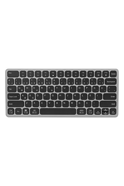 S-LINK SW-K801 Siyah USB 8 in 1 USB Q Klavye 2*USB, HDMI, TYPE-C, AUX, TF ve ...