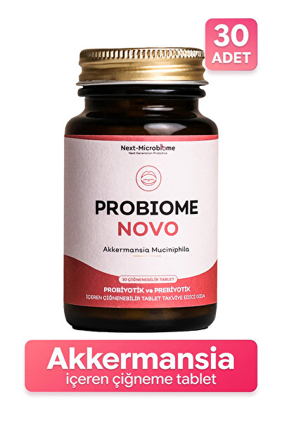 Next Microbiome Probiome-novo Akkermansia Muciniphila Içeren Çiğneme Tablet (...