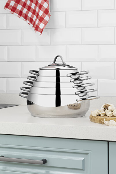 Aryıldız طقم أواني طهي فولاذية 10 قطع من أوليمبوس بلس