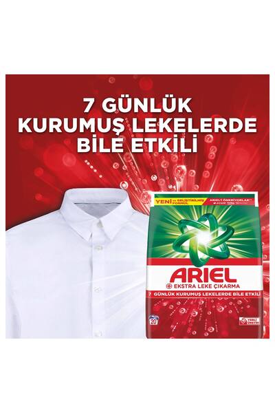 Ariel Ekstra Leke Çıkarma Beyazlar Toz Çamaşır Deterjanı 5.5 KG 36 Yıkama