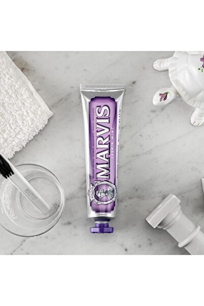 Marvis Jasmine Mint Diş Macunu 85 ml Plak ve Bakterilere Karşı Koruma Sağlayan Uzun Süreli Ferahlık