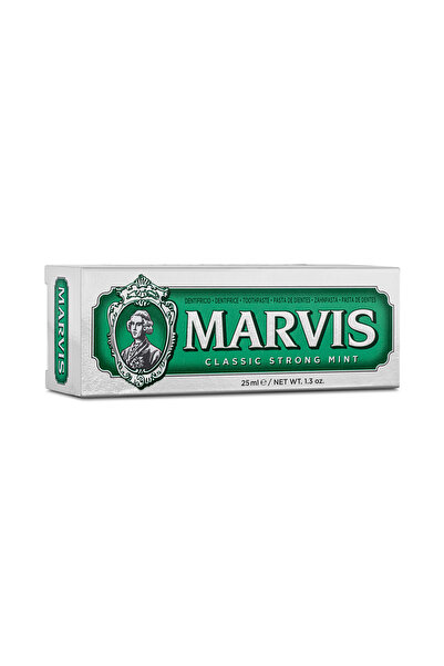 Marvis Classic Strong Mint Diş Macunu 25 ml - Yoğun Nane Aromasıyla Uzun Süreli Ferahlık