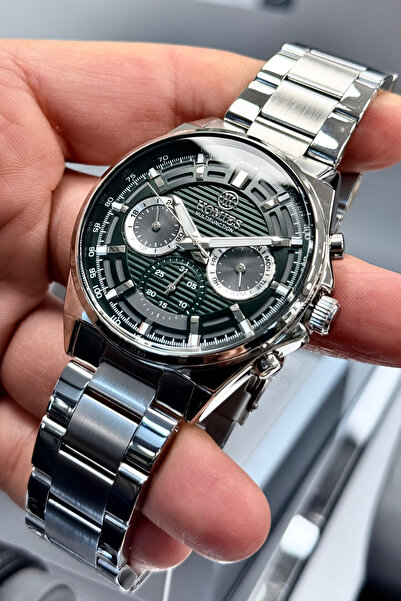 Homies Multifonksiyon Erkek Kol Saati 3 Atm Su Geçirmez Gümüş Renk Çelik Kord...