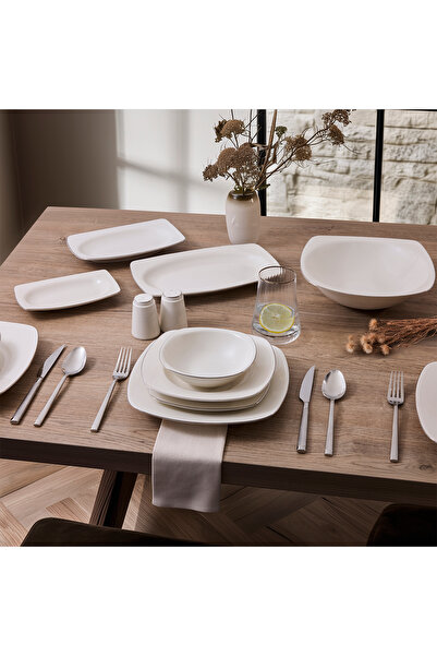 Aryıldız Allure Platin 56 Parça 12 Parça Yemek Takımı