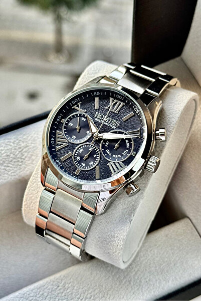 Homies Erkek Kol Saati Tüm Fonksiyonlar Aktif Su Geçirmez Gümüş Renk Çelik Ko...