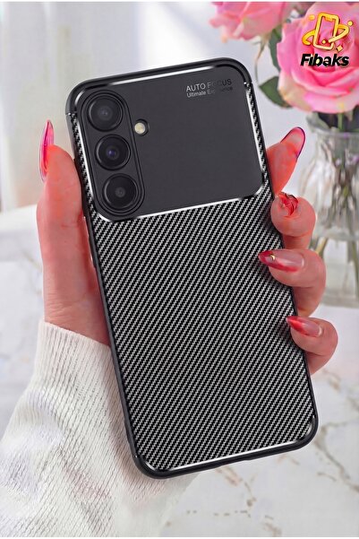 Fibaks Galaxy A16 Case with Camera Protrusion, Carbon Fiber Pattern, Non-Fadi...