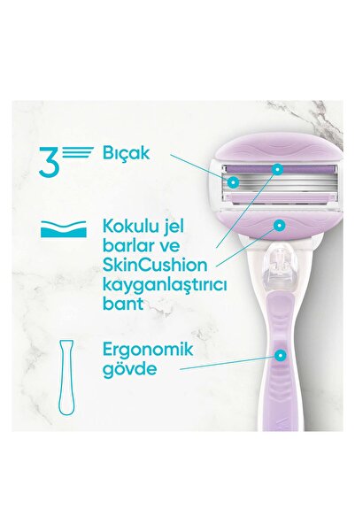 Gillette Venus Venüs Comfortglide Breeze Kadın Tıraş Bıçağı 2 Yedek Başlık
