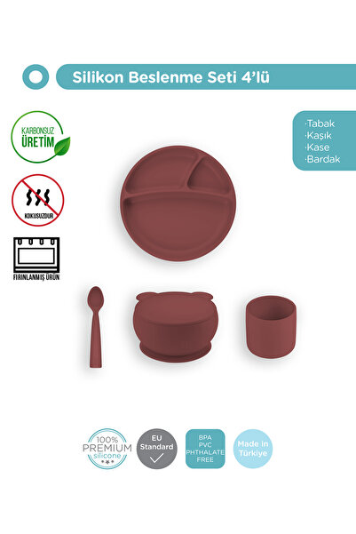 OiOi BLW Beslenme 4'lü Set Velvet Rose