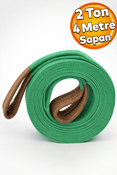 Badem10 Spanzet Sapan Polyester Sağlam Yük Kaldırma Yeşil Renk 2 Ton 4 Metre ...