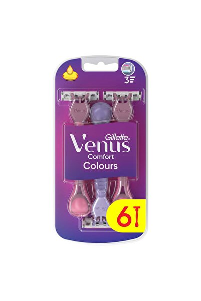 Gillette Venus Venus 3 Renkli Kullan At Tıraş Bıçağı 6 Adet (4+2)