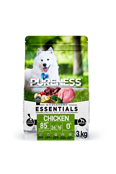 Pureness Az Tahıllı Tavuklu Yetişkin Köpek Maması 3 kg | Omega 3-6, Glukozami...