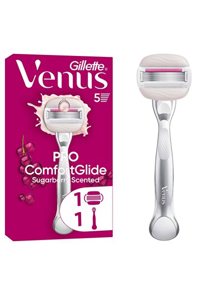 Gillette Venus Ξυριστική μηχανή Venus Comfort Glide Sugarberry + 1 κεφαλή