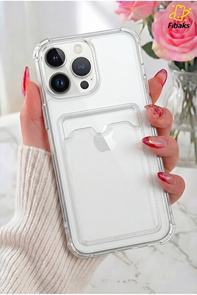 Fibaks حافظة آيفون 14 برو ماكس مع حماية للكاميرا وحماية للزوايا وحامل للبطاقا...