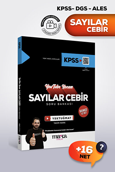 Marka Yayınları ALES 2026 Sayısal Cebir Soru Bankası Video Çözümlü | Yasin Kara