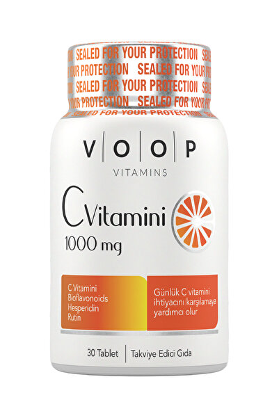 VOOP أقراص فيتامين سي 1000 ملجم - عبوة من 30 قطعة