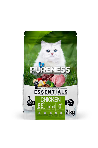 Pureness Az Tahıllı Tavuklu Yetişkin Kedi Maması 2kg| %85 Hayvansal Protein| ...