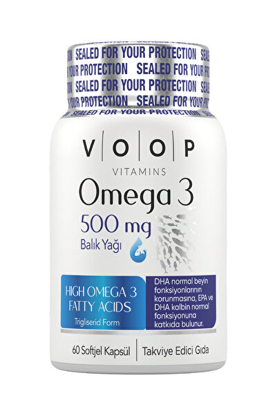 VOOP زيت السمك أوميجا 3 - عالي EPA و DHA 500 ملجم 60 كبسولة
