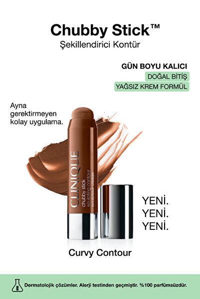 Clinique Chubby Stick™ Şekillendirici Kontür - Renk: Curvy Contour 6g | Yağsı...