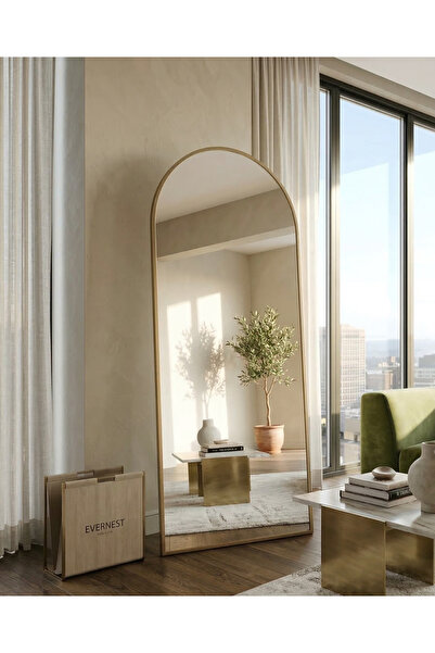 Ersan Dizayn 65X180 Eskitme Bohem Metal Çerçeve Oval Boy Aynası (4mm Şişecam ...