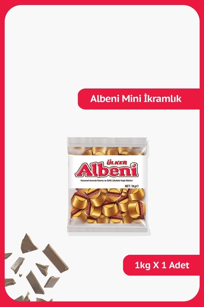 Ülker Albeni Karamel Dolgulu Çikolata Poşet 1kg